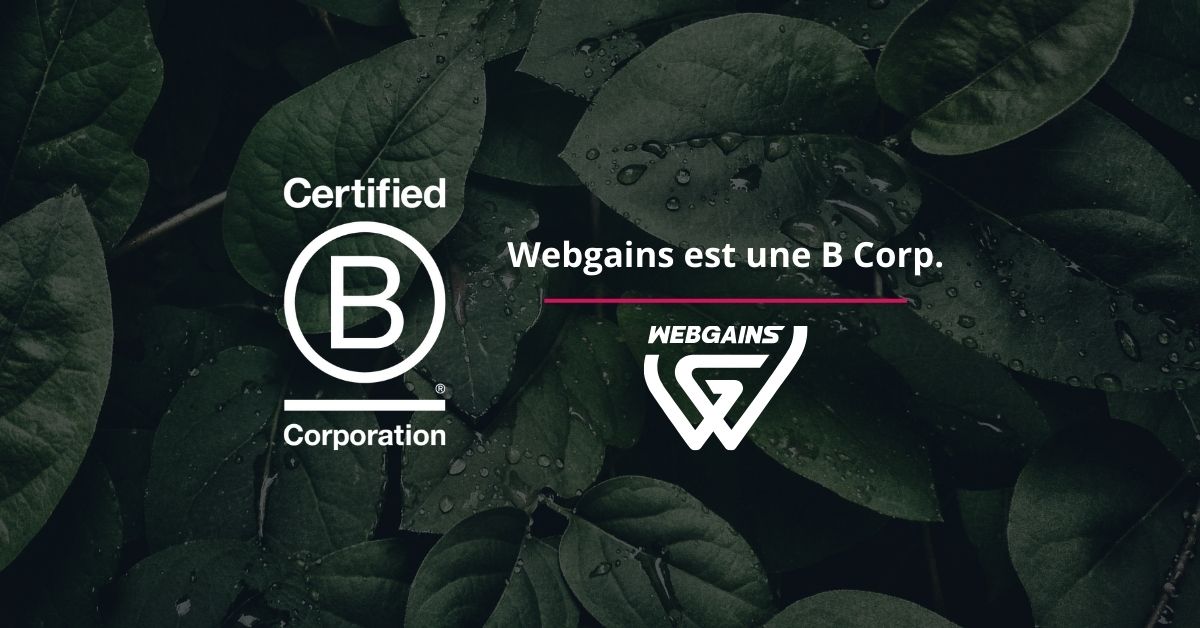 Webgains devient le premier réseau d’affiliation B Corp au monde
